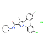 5-(4-Chlorophenyl)-1-(2,4-dichlorophenyl)-4-methyl-N-(piperidin-1-yl)-1H-pyrazole-3-carboxamide hydrochloride