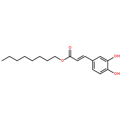 2-Propenoic acid, 3-(3,4-dihydroxyphenyl)-, octyl ester