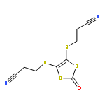 Propanenitrile,3,3'-[(2-oxo-1,3-dithiole-4,5-diyl)bis(thio)]bis-