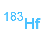 Hafnium, isotope ofmass 183