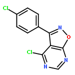 Isoxazolo[5,4-d]pyrimidine, 4-chloro-3-(4-chlorophenyl)-
