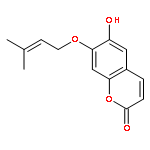 6-hydroxy-7-[(3-methyl-2-buten-1-yl)oxy]-2h-chromen-2-one