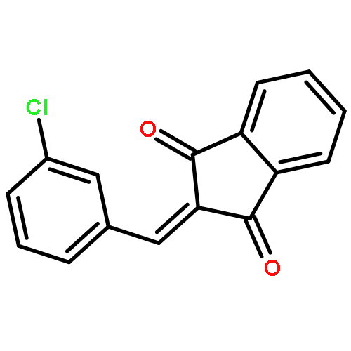 1H-Indene-1,3(2H)-dione, 2-[(3-chlorophenyl)methylene]-