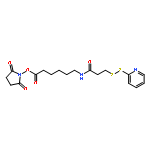 Hexanoic acid,6-[[1-oxo-3-(2-pyridinyldithio)propyl]amino]-, 2,5-dioxo-1-pyrrolidinyl ester