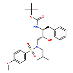 Carbamic acid,[(1S,2R)-2-hydroxy-3-[[(4-methoxyphenyl)sulfonyl](2-methylpropyl)amino]-1-(phenylmethyl)propyl]-, 1,1-dimethylethyl ester