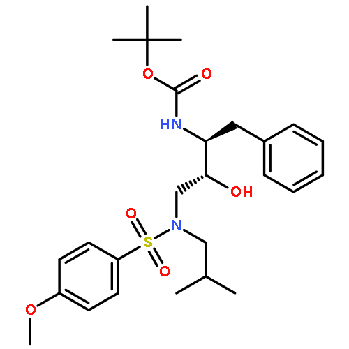 Carbamic acid,[(1S,2R)-2-hydroxy-3-[[(4-methoxyphenyl)sulfonyl](2-methylpropyl)amino]-1-(phenylmethyl)propyl]-, 1,1-dimethylethyl ester