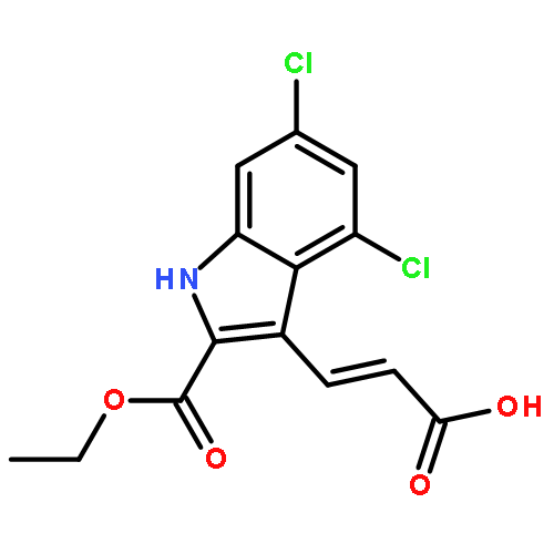 Ethyl 3-(2-carboxy-vinyl)-4,6-dichloro-1h-indole-2-carboxylate