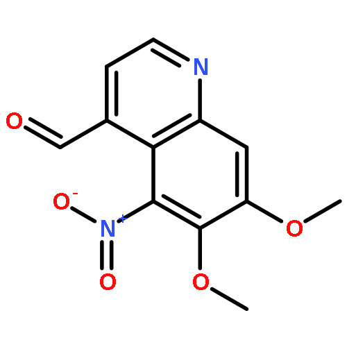 4-Quinolinecarboxaldehyde, 6,7-dimethoxy-5-nitro-