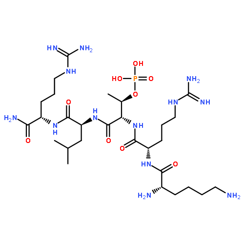 L-Argininamide, L-lysyl-L-arginyl-O-phosphono-L-threonyl-L-leucyl-