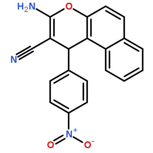 1H-Naphtho[2,1-b]pyran-2-carbonitrile, 3-amino-1-(4-nitrophenyl)-