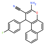 1H-Naphtho[2,1-b]pyran-2-carbonitrile, 3-amino-1-(4-fluorophenyl)-