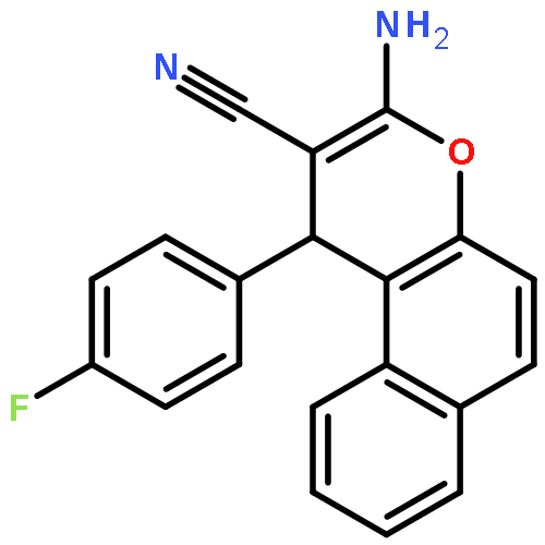 1H-Naphtho[2,1-b]pyran-2-carbonitrile, 3-amino-1-(4-fluorophenyl)-