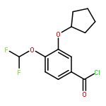 Benzoyl chloride, 3-(cyclopentyloxy)-4-(difluoromethoxy)-