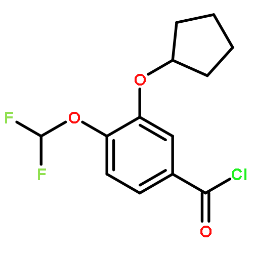 Benzoyl chloride, 3-(cyclopentyloxy)-4-(difluoromethoxy)-