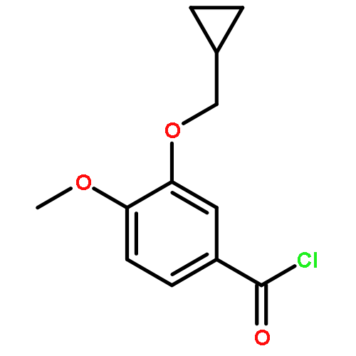 Benzoyl chloride, 3-(cyclopropylmethoxy)-4-methoxy-