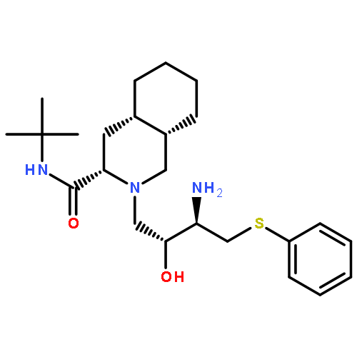 (3S,4aS,8aS)-2-[(2R,3R)-3-amino-2-hydroxy-4-phenylsulfanylbutyl]-N-tert-butyl-3,4,4a,5,6,7,8,8a-octahydro-1H-isoquinoline-3-carboxamide