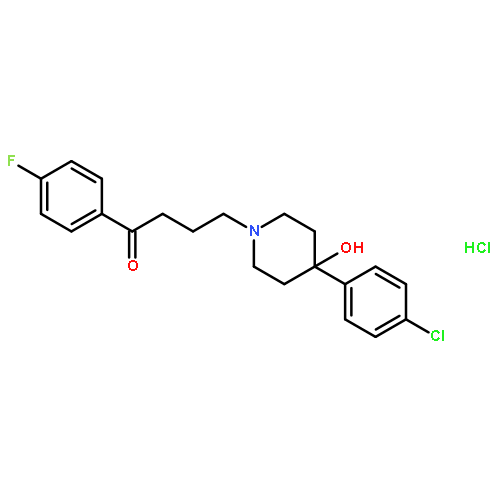 1-Butanone,4-[4-(4-chlorophenyl)-4-hydroxy-1-piperidinyl]-1-(4-fluorophenyl)-,hydrochloride