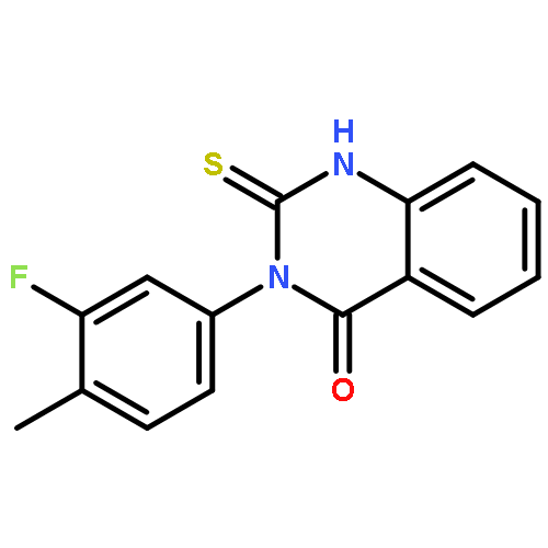 4(1H)-Quinazolinone,3-(3-fluoro-4-methylphenyl)-2,3-dihydro-2-thioxo-