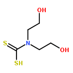 Carbamodithioic acid,N,N-bis(2-hydroxyethyl)-