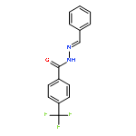 Benzoic acid, 4-(trifluoromethyl)-, (phenylmethylene)hydrazide