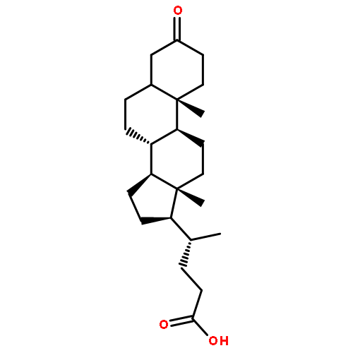 Cholan-24-oic acid,3-oxo-, (5b)-