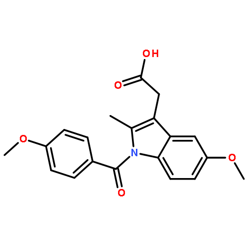 1H-Indole-3-acetic acid, 5-methoxy-1-(4-methoxybenzoyl)-2-methyl-