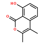 1H-2-Benzopyran-1-one,8-hydroxy-3,4-dimethyl-