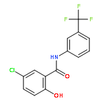 Benzamide, 5-chloro-2-hydroxy-N-[3-(trifluoromethyl)phenyl]-