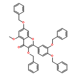 4H-1-Benzopyran-4-one,2-[3,4-bis(phenylmethoxy)phenyl]-5-methoxy-3,7-bis(phenylmethoxy)-