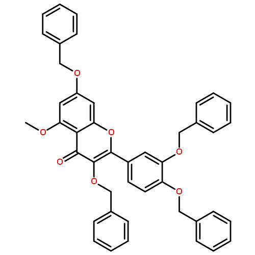 4H-1-Benzopyran-4-one,2-[3,4-bis(phenylmethoxy)phenyl]-5-methoxy-3,7-bis(phenylmethoxy)-