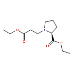 1-Pyrrolidinepropanoic acid, 2-(ethoxycarbonyl)-, ethyl ester, (S)-