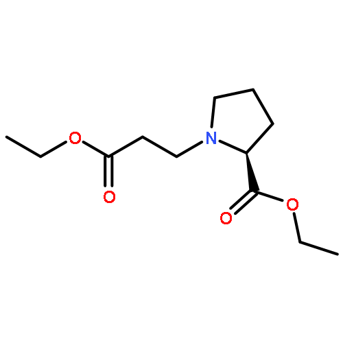 1-Pyrrolidinepropanoic acid, 2-(ethoxycarbonyl)-, ethyl ester, (S)-