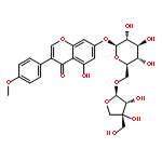 4H-1-Benzopyran-4-one,7-[(6-O-D-apio-b-D-furanosyl-b-D-glucopyranosyl)oxy]-5-hydroxy-3-(4-methoxyphenyl)-