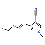 N-(4-cyano-1-methyl-1H-pyrazol-3-yl)-Methanimidic acid ethyl ester