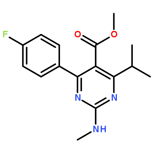 Methyl 4-(4-fluorophenyl)-6-isopropyl-2-(methylamino)pyrimidine-5-carboxylate