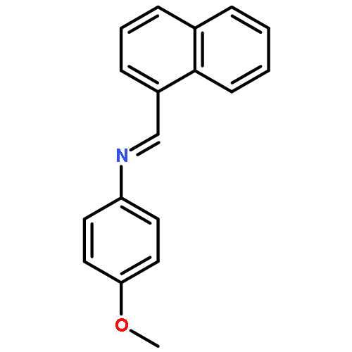 Benzenamine, 4-methoxy-N-(1-naphthalenylmethylene)-, (E)-