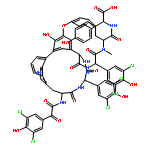 Glycine,N-[2-(3,5-dichloro-4-hydroxyphenyl)-2-oxoacetyl]-D-alanyl-(2R)-2-(3,5-dichloro-4-hydroxyphenyl)glycyl-(2R)-2-(3,4-dihydroxyphenyl)glycyl-(2R)-2-(3,5-dichloro-4-hydroxyphenyl)glycyl-N-methyl-L-tyrosyl-2-(4-hydroxyphenyl)-,cyclic (33®5)-ether, cyclic13,35-(1H-indole-3,7-diyl) deriv., (2R)-