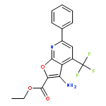 Ethyl 3-amino-4-(trifluoromethyl)-6-phenylfuro[2,3-b]pyridine-2-carboxylate