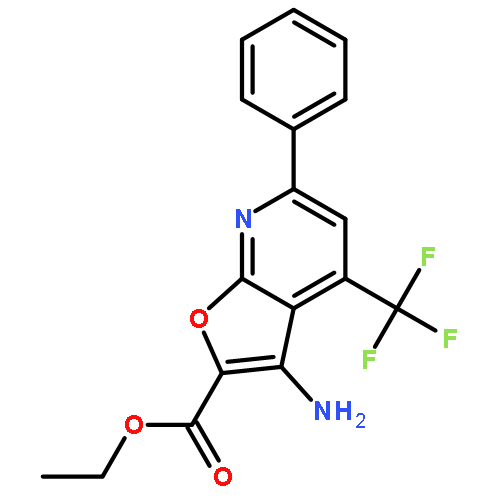 Ethyl 3-amino-4-(trifluoromethyl)-6-phenylfuro[2,3-b]pyridine-2-carboxylate