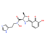 4-Oxazolecarboxamide,2-(2,3-dihydroxyphenyl)-4,5-dihydro-N-hydroxy-N-[2-(1H-imidazol-5-yl)ethyl]-5-methyl-,(4R,5R)-rel-(-)-