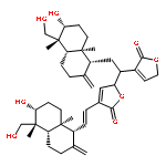 2(5H)-Furanone,5-[2-[decahydro-6-hydroxy-5-(hydroxymethyl)-5,8a-dimethyl-2-methylene-1-naphthalenyl]-1-(2,5-dihydro-2-oxo-3-furanyl)ethyl]-3-[2-[decahydro-6-hydroxy-5-(hydroxymethyl)-5,8a-dimethyl-2-methylene-1-naphthalenyl]ethenyl]-(9CI)