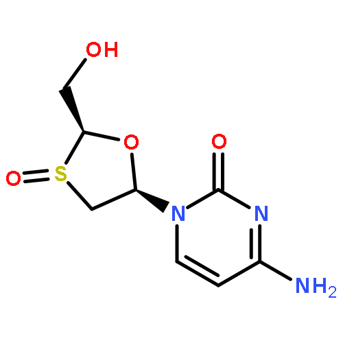 2(1H)-Pyrimidinone,4-amino-1-[(2R,3R,5S)-2-(hydroxymethyl)-3-oxido-1,3-oxathiolan-5-yl]- (9CI)