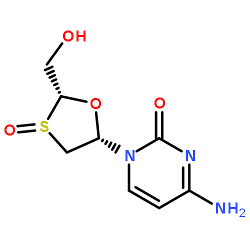 2(1H)-Pyrimidinone,4-amino-1-[(2R,3S,5S)-2-(hydroxymethyl)-3-oxido-1,3-oxathiolan-5-yl]- (9CI)