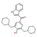 Methanone,[4-hydroxy-3,5-bis(1-piperidinylmethyl)phenyl]-1H-indol-3-yl-