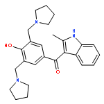 Methanone,[4-hydroxy-3,5-bis(1-pyrrolidinylmethyl)phenyl](2-methyl-1H-indol-3-yl)-