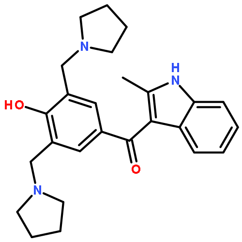 Methanone,[4-hydroxy-3,5-bis(1-pyrrolidinylmethyl)phenyl](2-methyl-1H-indol-3-yl)-