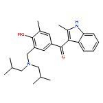 Methanone,[3-[[bis(2-methylpropyl)amino]methyl]-4-hydroxy-5-methylphenyl](2-methyl-1H-indol-3-yl)-