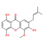 1,4,6-Trihydroxy-5-methoxy-7-(3-methylbut-2-en-1-yl)-9H-xanthen-9-one