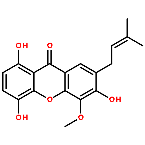 1,4,6-Trihydroxy-5-methoxy-7-(3-methylbut-2-en-1-yl)-9H-xanthen-9-one