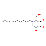 3,4,5-Piperidinetriol,2-(hydroxymethyl)-1-(6-propoxyhexyl)-, (2R,3R,4R,5S)-